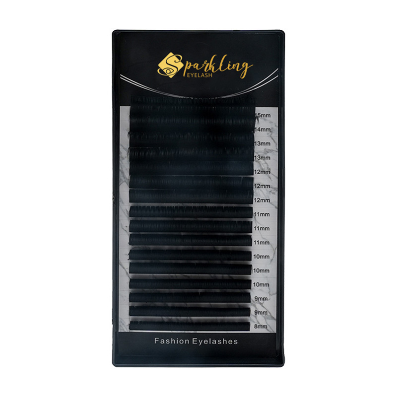 0.05 D Curl Matte Black Volume Lashes Extension