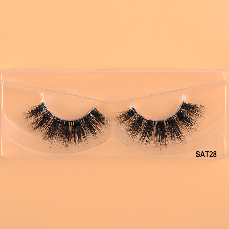 25 мм 3D мигли от норка Clear Band False Strip Lashes