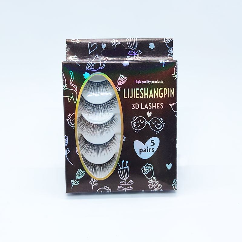 Essential Faux Mink 3D Eyelashes 5 многокомпонентна мека памучна лента