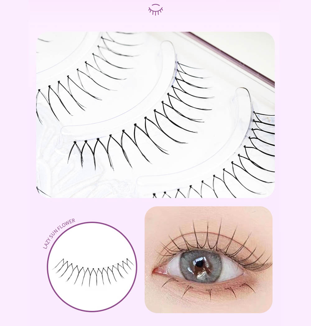 Clear Band Anime Lashes 4 Pairs Pack